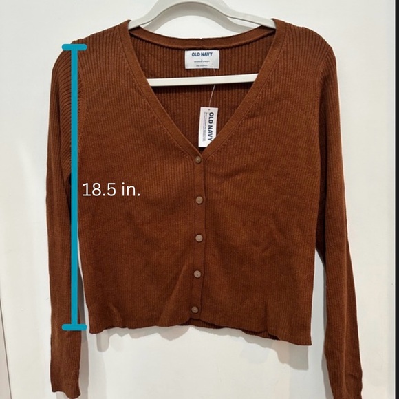 Old Navy Women's Rust Cardigan Sweater - Picture 4 of 4